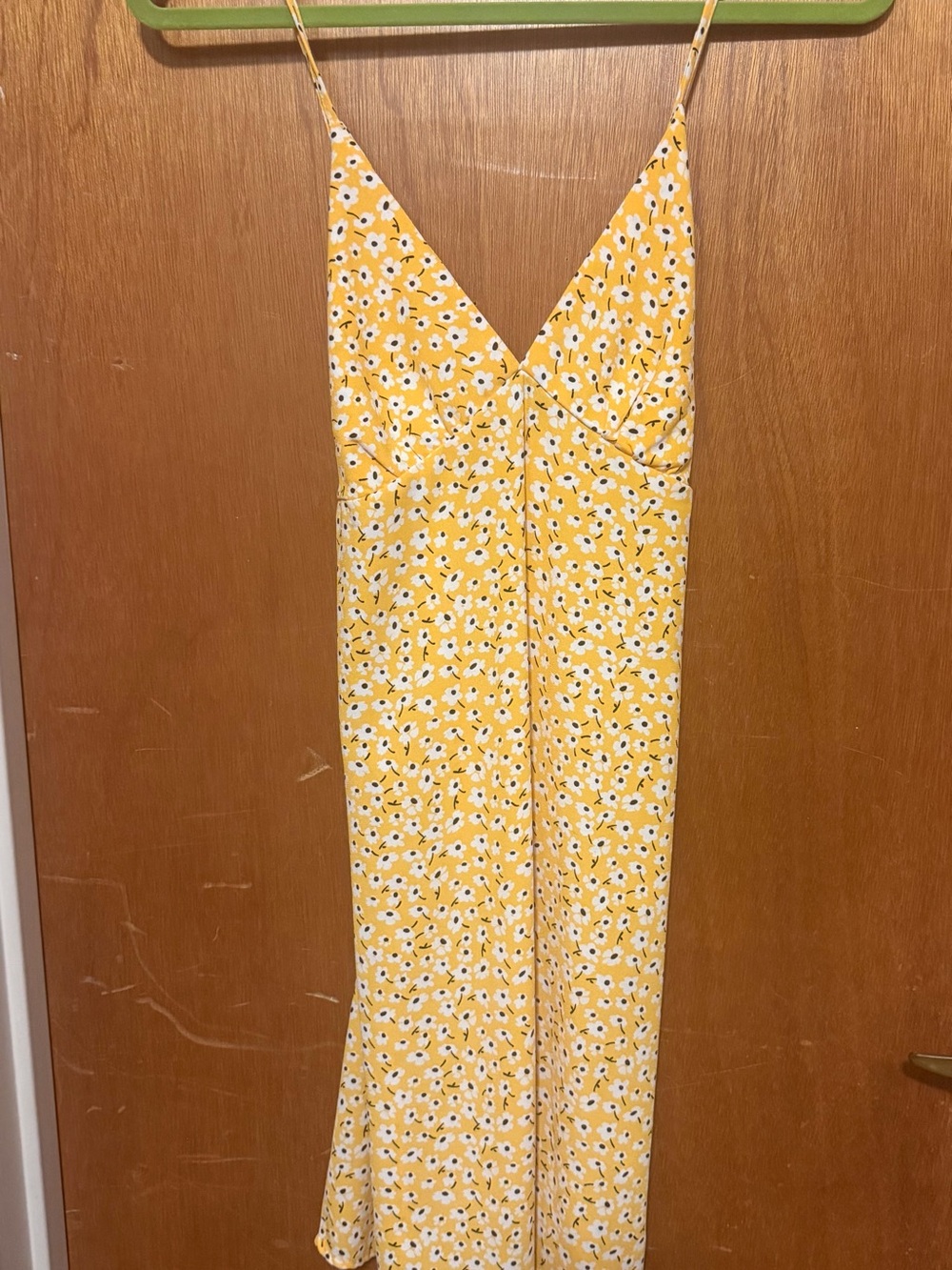 Harlow Yellow Floral Midi Slip Dress